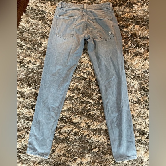 Y2K Carmar Light Blue Faded Skinny Jeans Size 24 - Picture 2 of 9